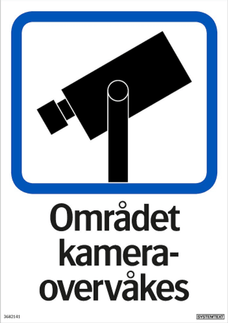 Hovedbilde Området kamera-overvåkes A4
